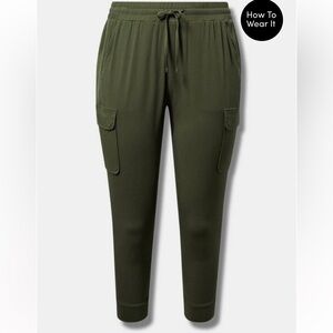 Torrid Olive Green Cargo Joggers